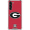 University of Georgia Logo Red Galaxy S24 FE Clear Case
